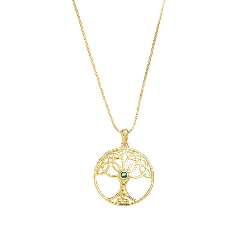 Gold Vermeil Tree Of Life Pendant